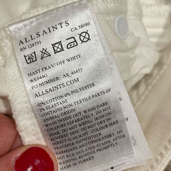 Allsaints mast fit jeans size 32 - Picture 4 of 6